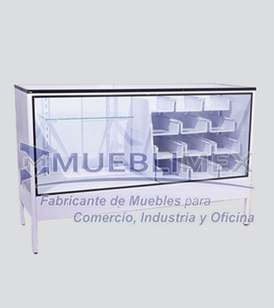 VITRINA MIXTA CON 12 CAJONES