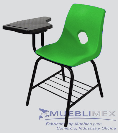 BUTACA DE CONCHA CON PALETA PARA SECUNDARIA