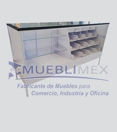 VITRINA MIXTA CON 16 CAJONES